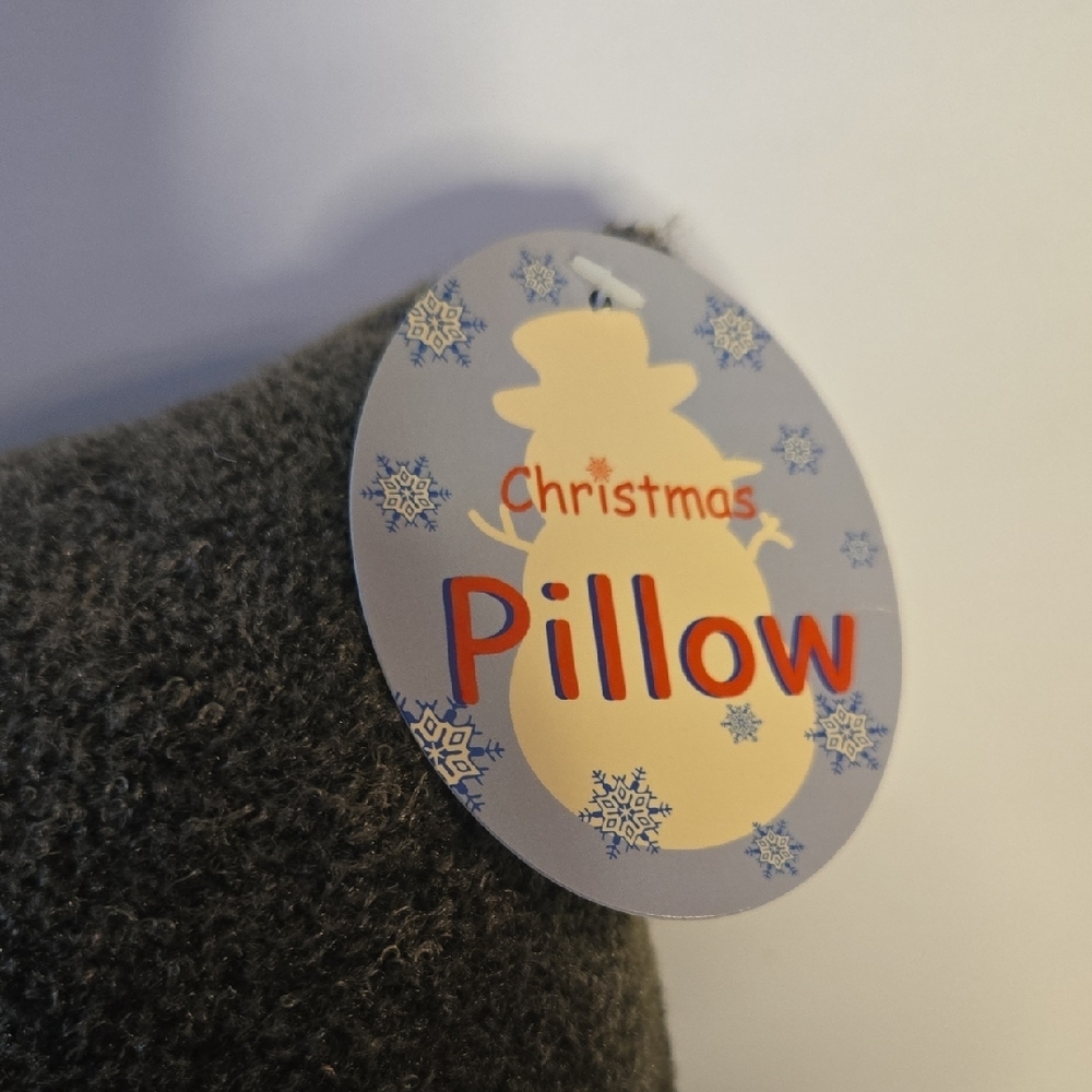 Forest Green Plush Santa Face Decorative Christmas Pillow - Picture 5 of 12